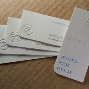 Embossed Business Cards