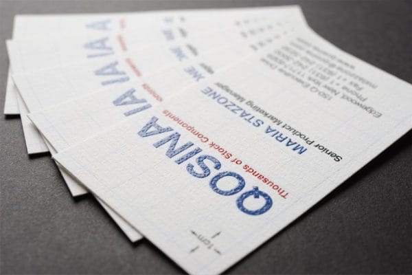 Business Cards with Raised Printing